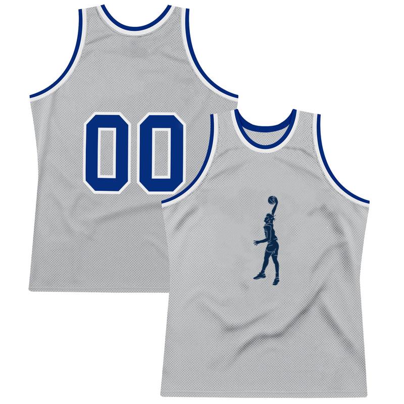 Basketball Player Slam Dunk Cut Out Classic Basketball Jersey 