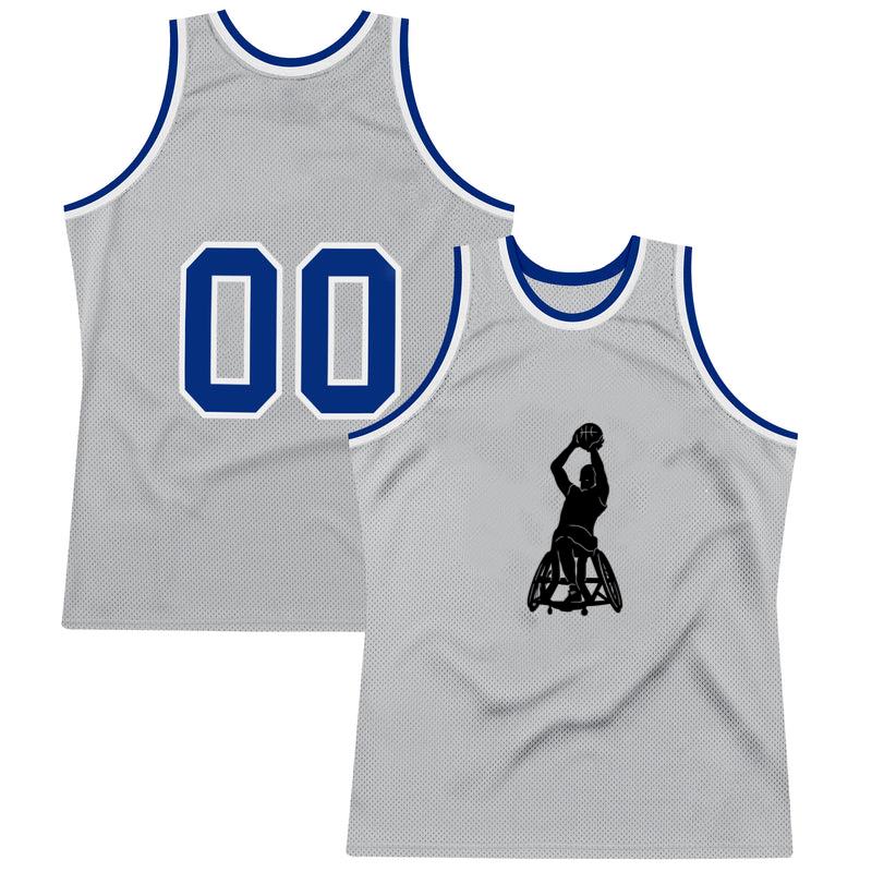 Basketball Sport Disability Athlete Silhouette Classic Basketball Jersey 