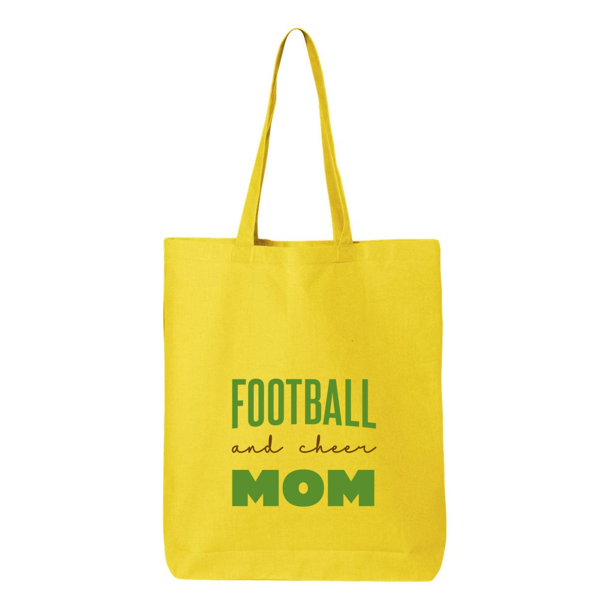 Football And Cheer Mom PP Canvas Tote Bag 