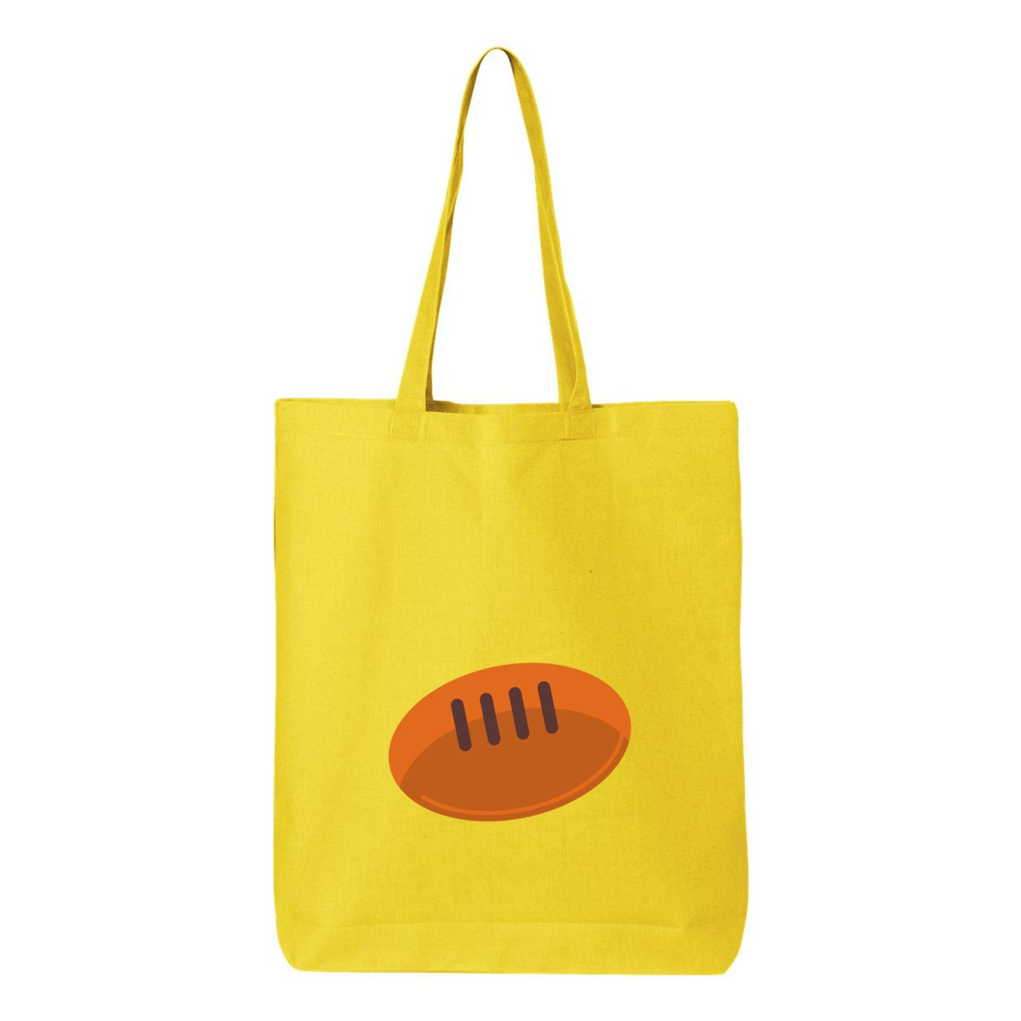 Football Ball Canvas Tote Bag 