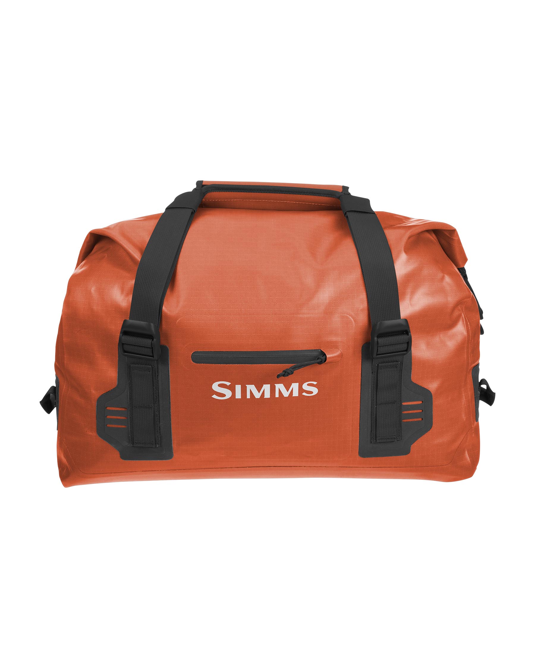 Waterproof 60L Orange Duffel Bag with Roll-Top Closure