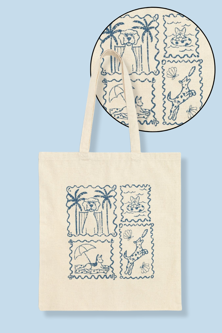 Coastal Dogs Tote Bag