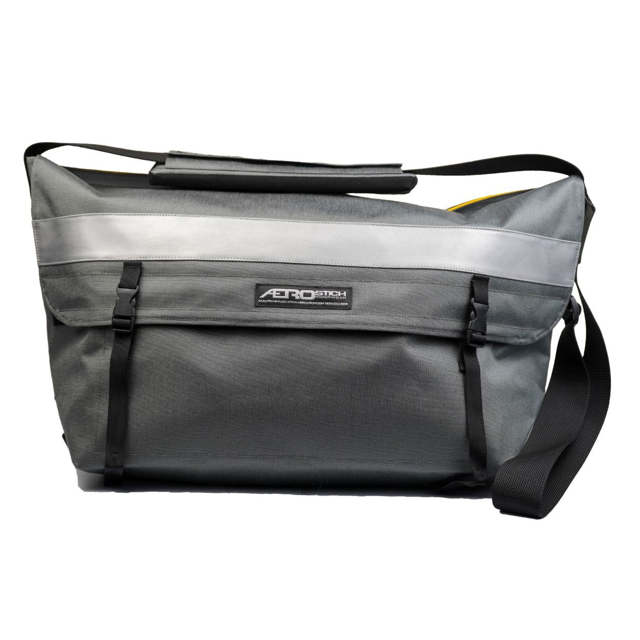 Versatile Triangular Messenger Bag for Motorcycle, Scooter, Bicycle - Red