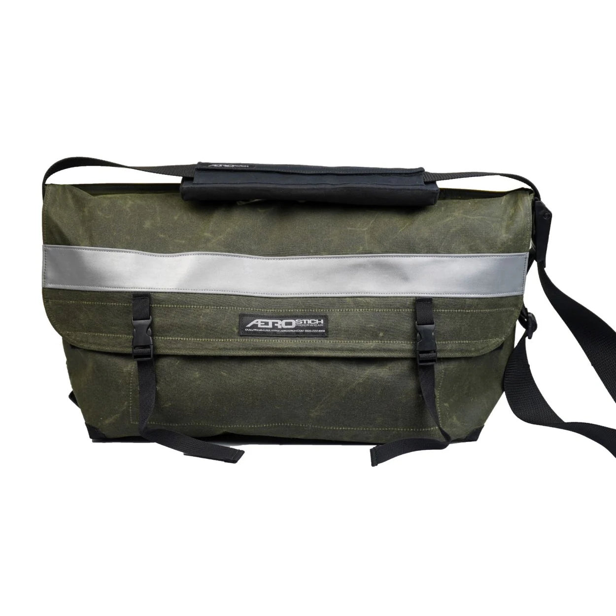 Waterproof Waxed Cotton Courier Bag - Stylish and Functional