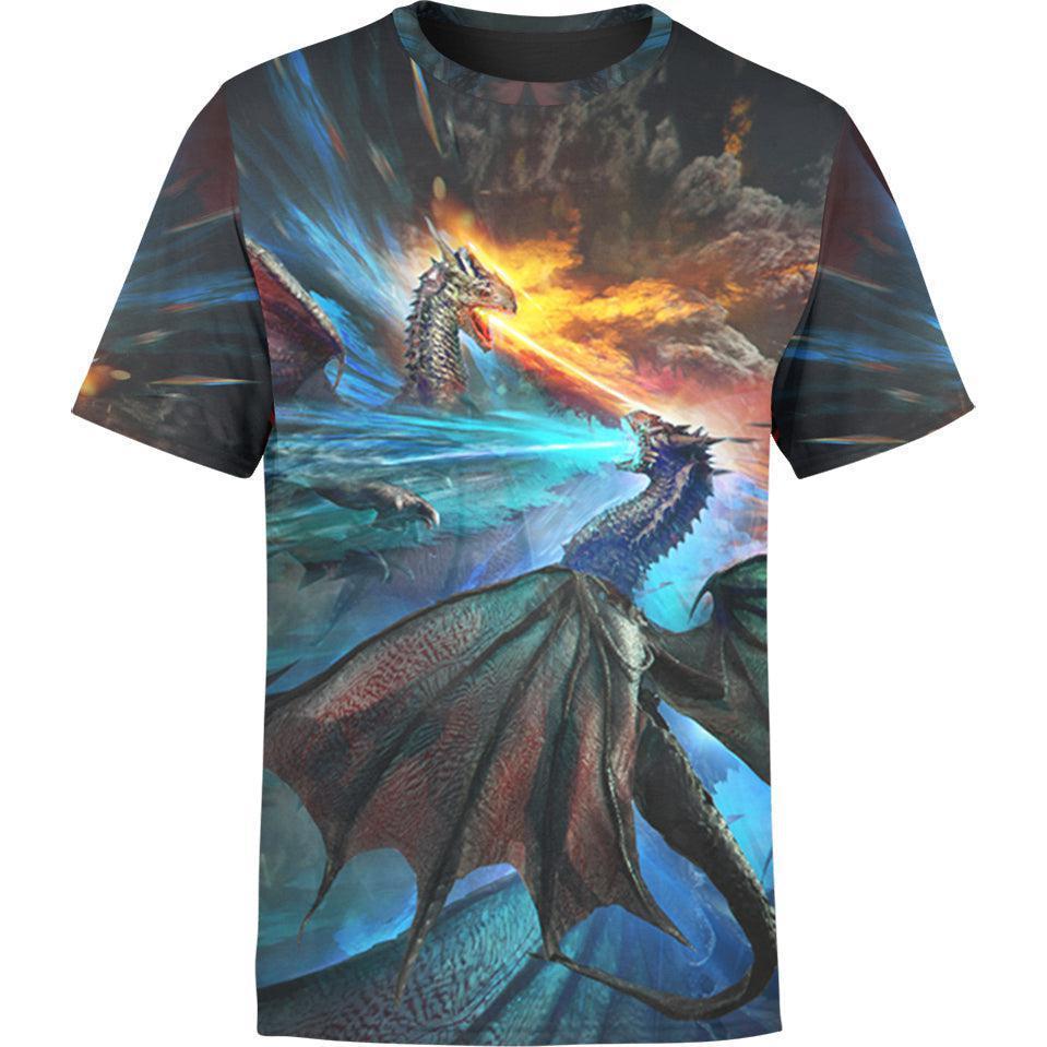 SammyCorner - Fire and Ice Dragons T-Shirt