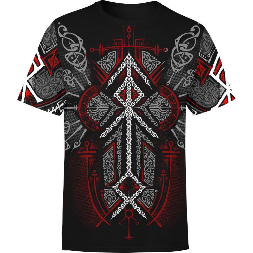 SammyCorner - Runes of Loki T-Shirt - Red Edition