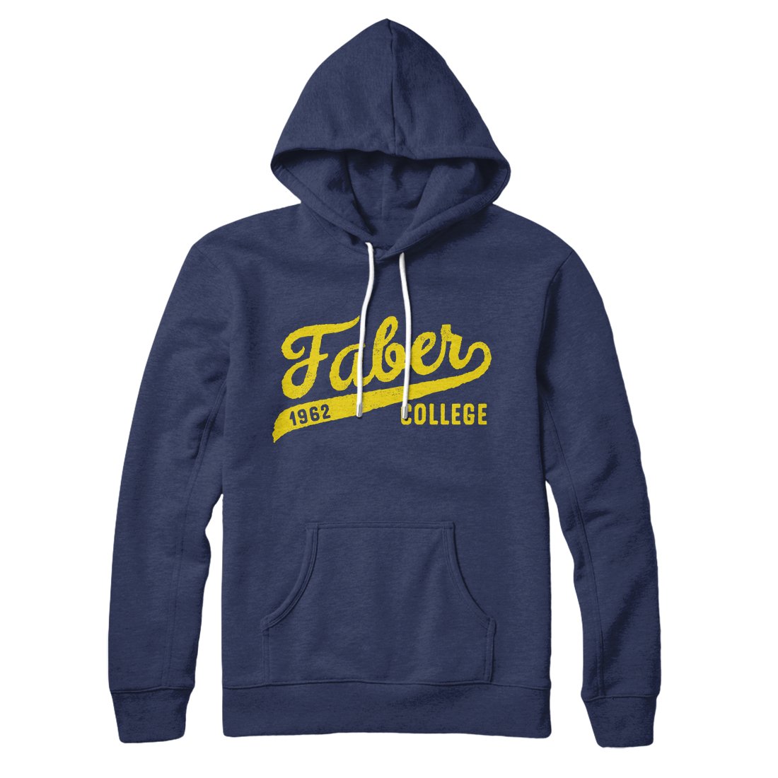 Faber College Unisex Pullover Hoodie Cotton Polyester Loose Fit Kangaroo Pocket