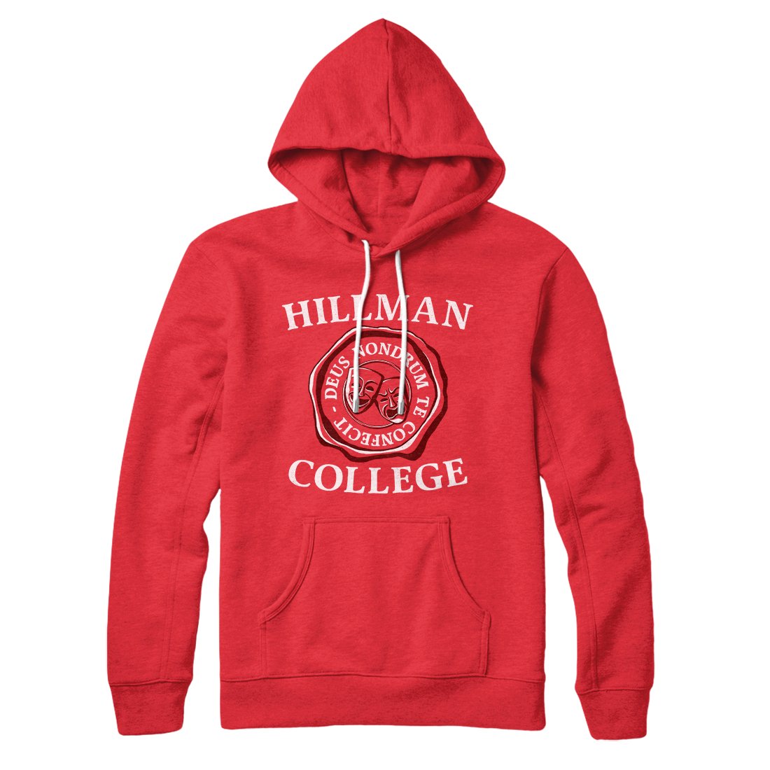 Hillman College Unisex Cotton Polyester Pullover Hoodie with Kangaroo Pocket