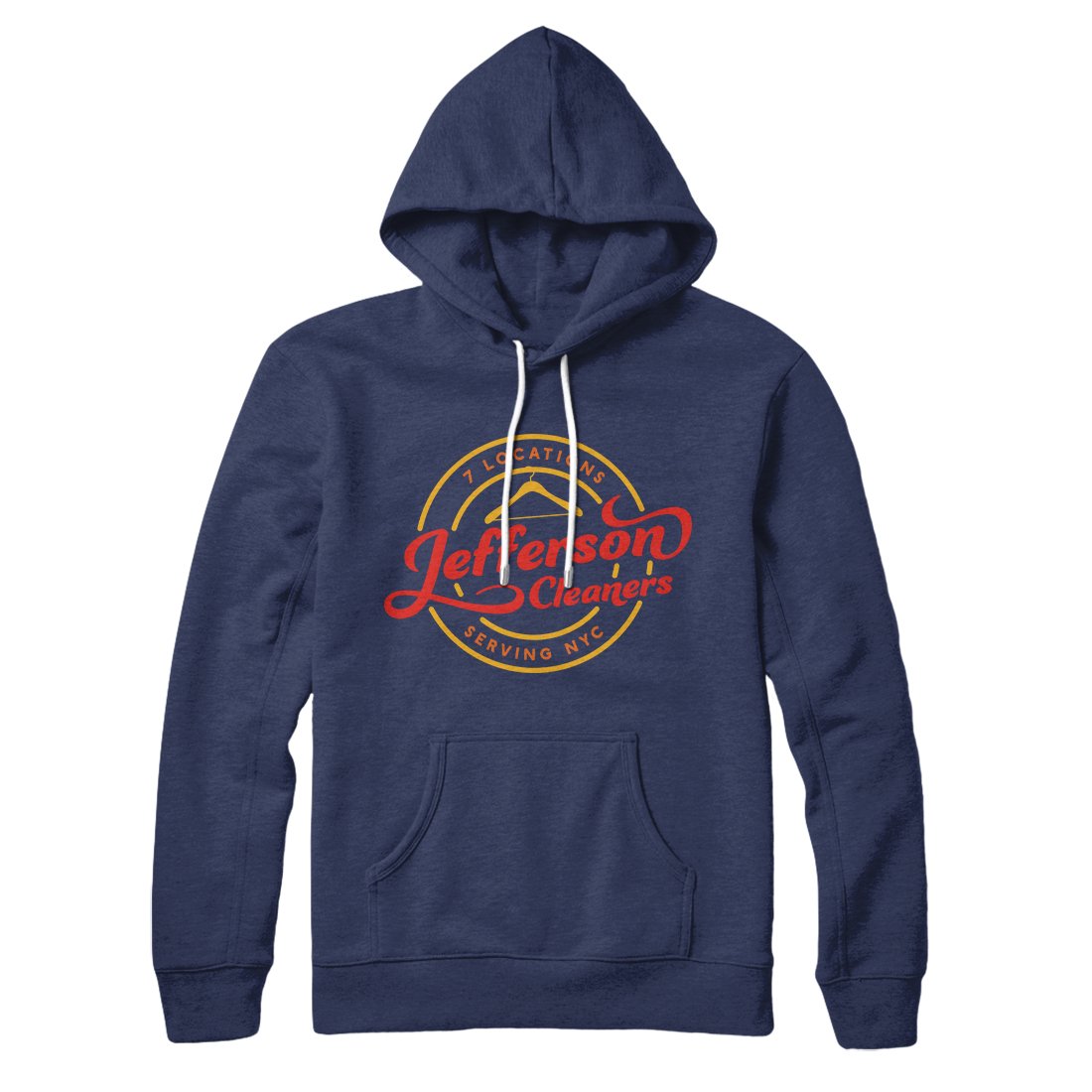 Jefferson Cleaners Unisex Pullover Hoodie - Cotton Polyester Loose Fit Hood Kangaroo Pocket