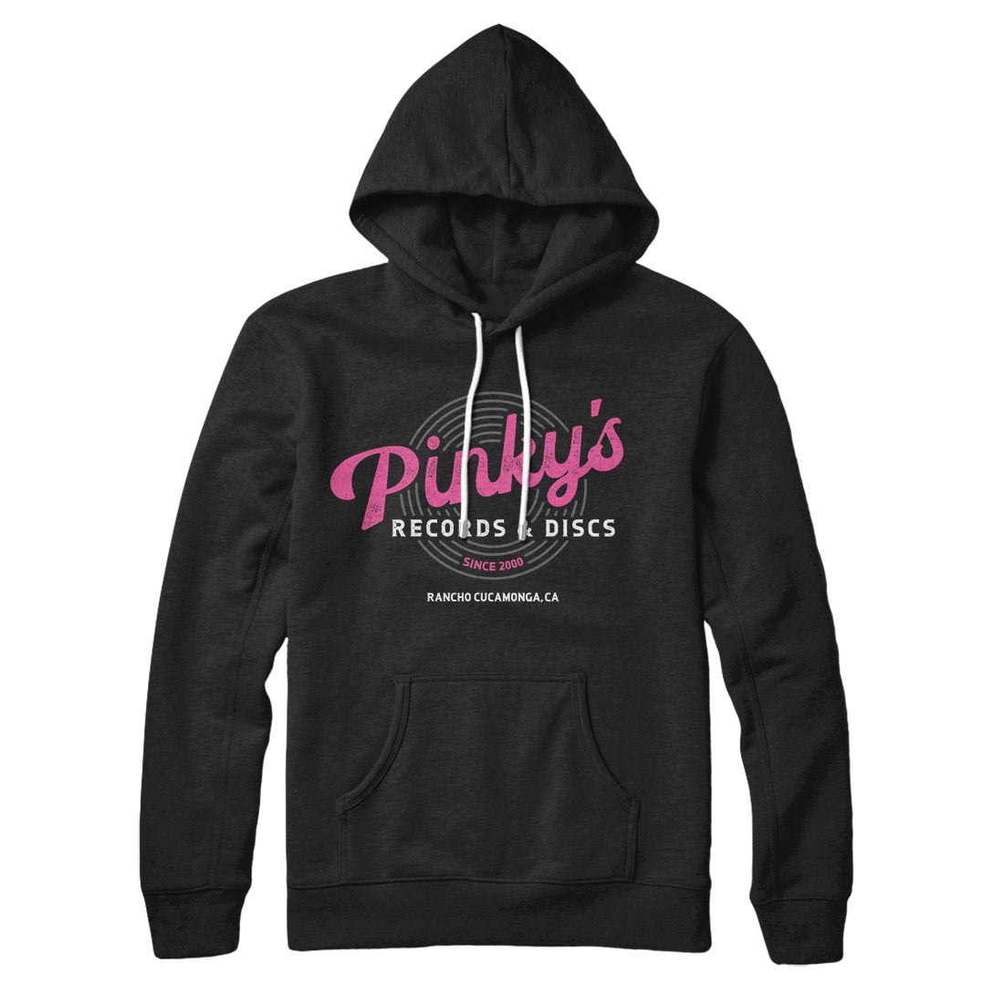 Pinky's Record Shop Unisex Pullover Hoodie - Cotton Polyester Loose Fit