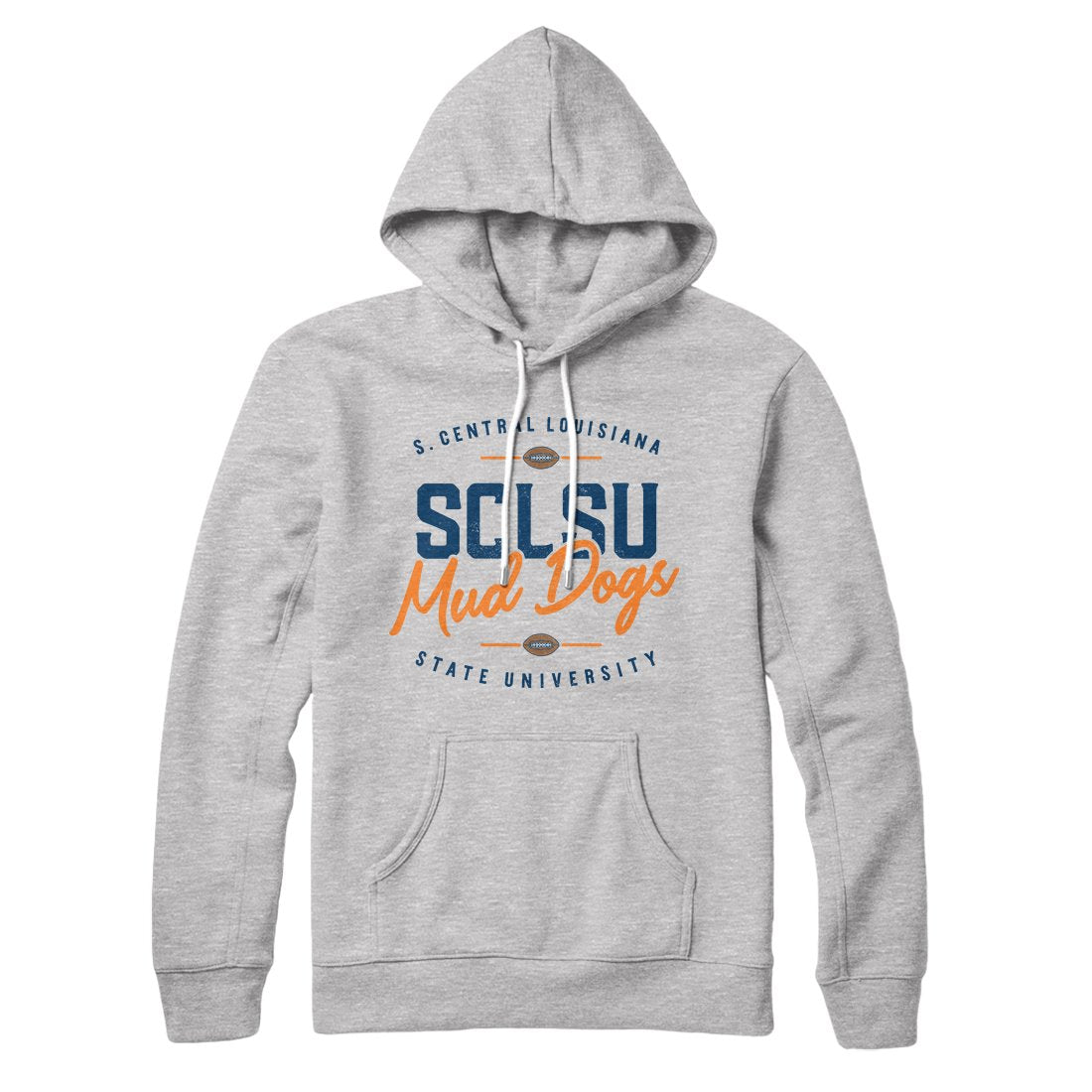 SCLSU Mud Dogs Unisex Football Hoodie - Cotton Polyester Pullover with Hood and Kangaroo Pocket
